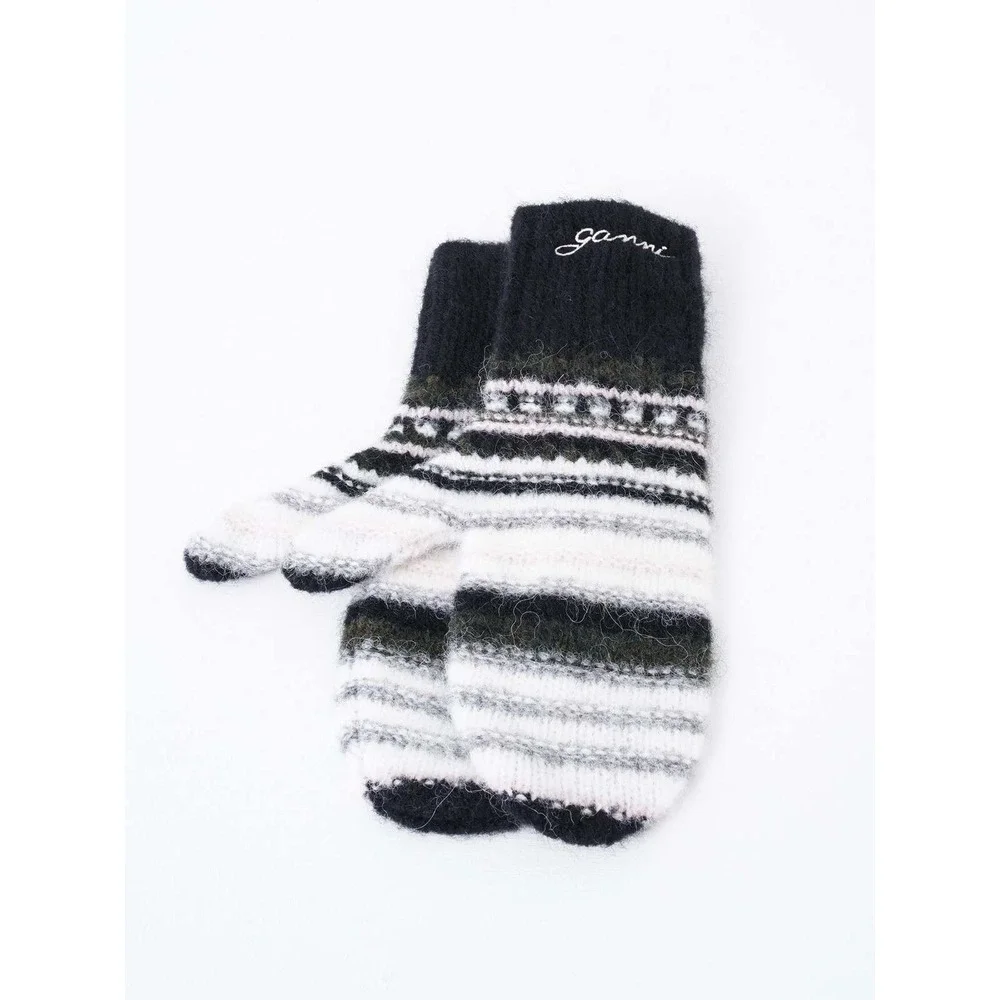 Ganni Responsible Wool Blend Glove/Mittens‎ A6315